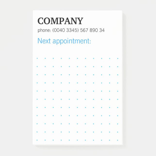 Dots Grid Graphical Modern Notes Post-it Klebezett (Framsida)