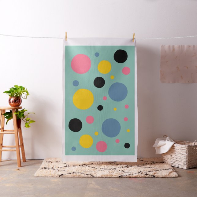 Dots Mint Mönster Fabric Tyg (In Situ)