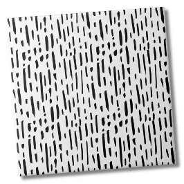 Dots Mönster Black White Rand Kakelplatta