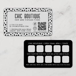 Dots Mönster QR Code Reward Affärskort Visitkort