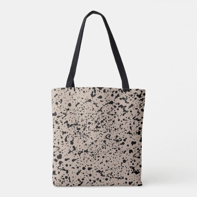 Dots Mönster Tote Bag Tygkasse (Baksida)