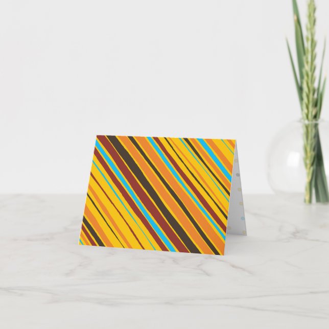 Dots 'n' Rand Blank Notecard Tack Kort (Framsida)