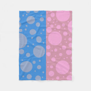 Dots Rosa Blue Dot Fleece Blanket, Small