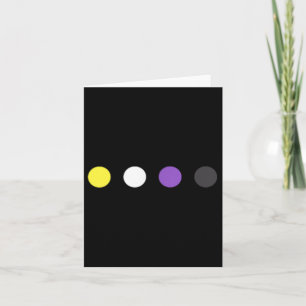 Dots Subtle Nonbinary Flagga Enby Pride Trans Lgbt Kort