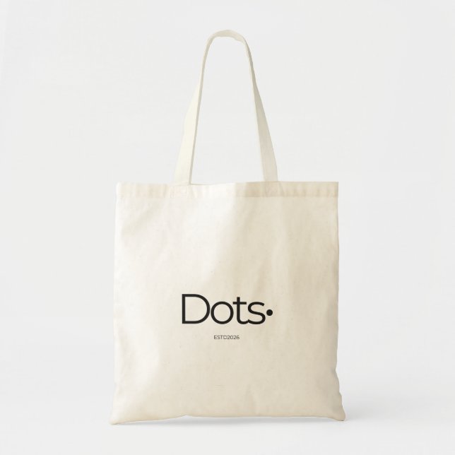 Dots. Tote Bag Tygkasse (Framsidan)