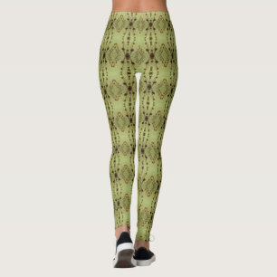 Dött blommamönster 15 leggings