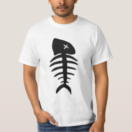 dött fiskskelett t shirt