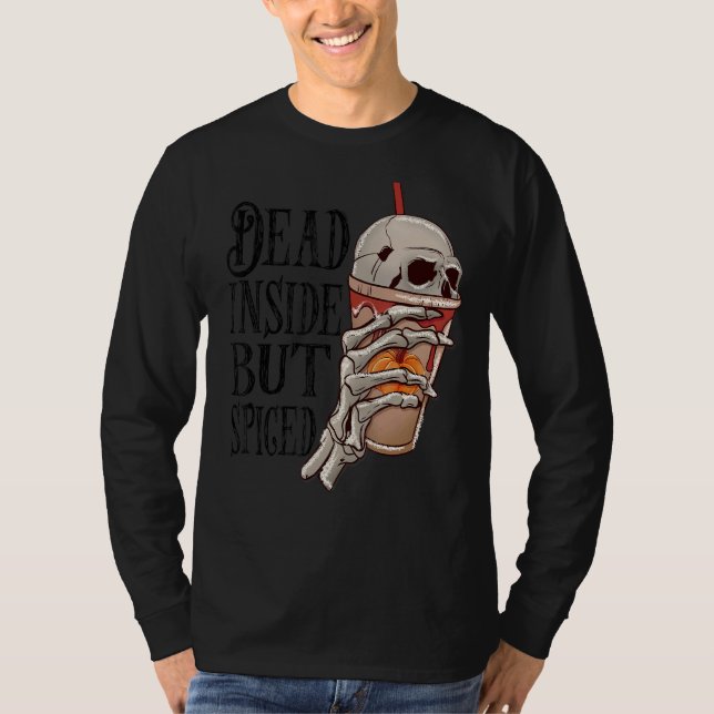dött inuti men koffeinerat kaffe fläkt av t shirt (Framsida)