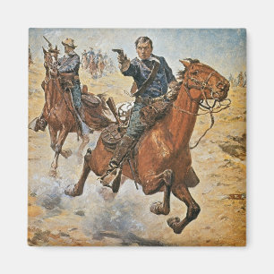 Dött säkert: en U.S.-kavalleritrooper i 1870sna Magnet