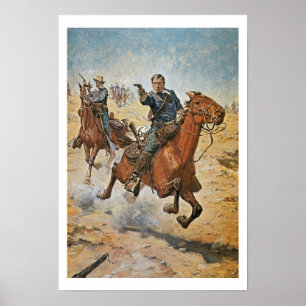 Dött säkert: en U.S.-kavalleritrooper i 1870sna Poster