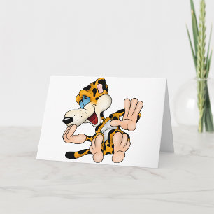 Döttande leopardkort kort