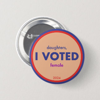 Döttare jag röstade Sticker-knapp Knapp