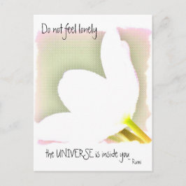 Dotted Tulip Rumi-citat Vykort