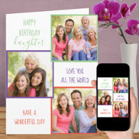Dotter 3 Photo Collage Personlig Birthday