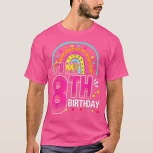 Dotter 8:e födelsedag i 8-årig flickaktigt t shirt