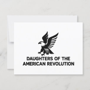 Dotter Amerikanska Revolutionen Ättling Patriot Vykort