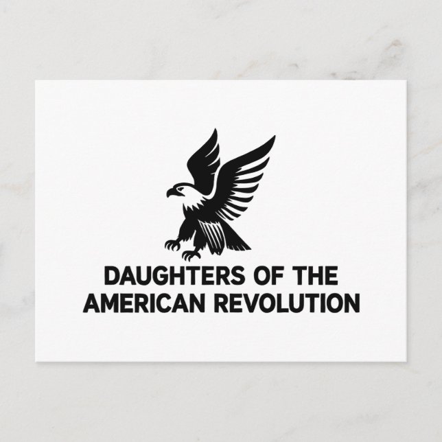 Dotter Amerikanska Revolutionen Ättling Patriot Vykort (Framsida)