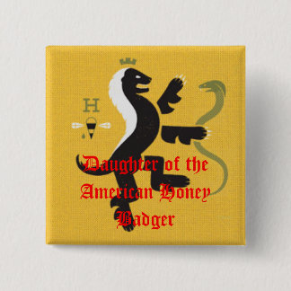 Dotter av amerikanhoney badger knapp