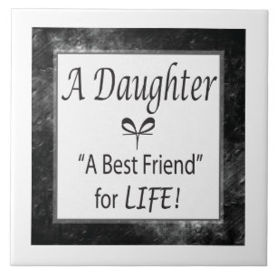 Dotter bästa vän för liv! kakelplatta