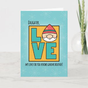 Dotter Birthday, Kärlek Gnomes No Bounds Kort