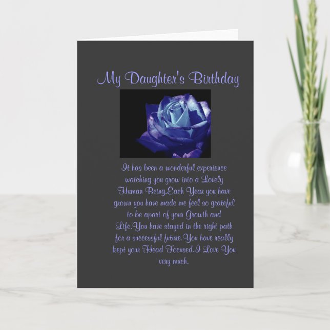 Dotter Birthday Kort (Framsida)