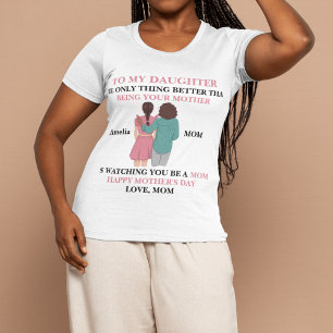 Dotter Blir Mor Mors Dag & Mormor T Shirt