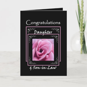 DOTTER Bröllagsgratulationer - Rosa Ros Kort