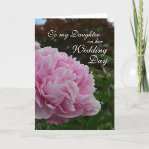 Dotter Bröllopsdag Peony Kort
