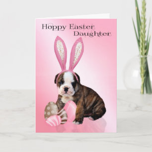 Dotter Cute Påsk, hundvalpar med ägg Helgkort