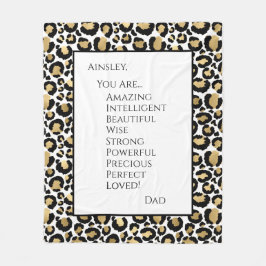 Dotter du är Fantastisk Fleecefilt