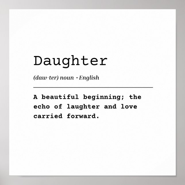 Dotter - en vacker början poster (Framsidan)