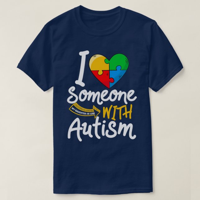 Dotter för att öka medvetenheten om autism i jurid t shirt (Design framsida)
