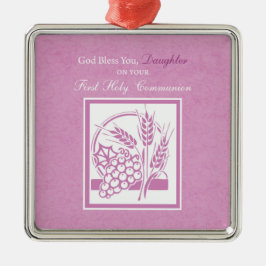 Dotter Första kommunen, Rosa Julgransprydnad Metall