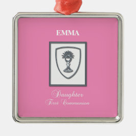 Dotter, första kommunfullmäktige Silver Chalice Julgransprydnad Metall