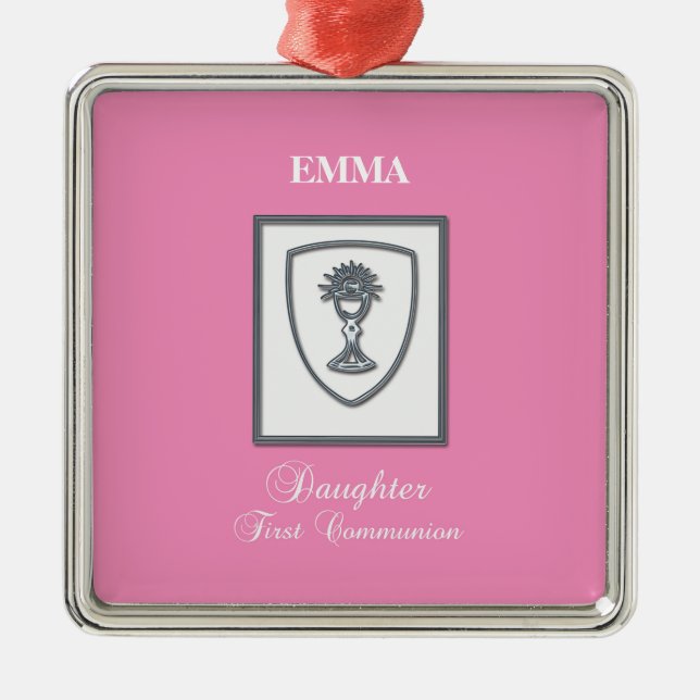 Dotter, första kommunfullmäktige Silver Chalice Julgransprydnad Metall (Framsidan)