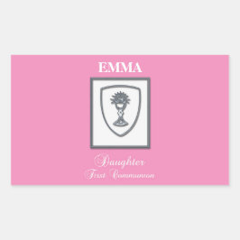 Dotter, första kommunfullmäktige Silver Chalice Rektangulärt Klistermärke