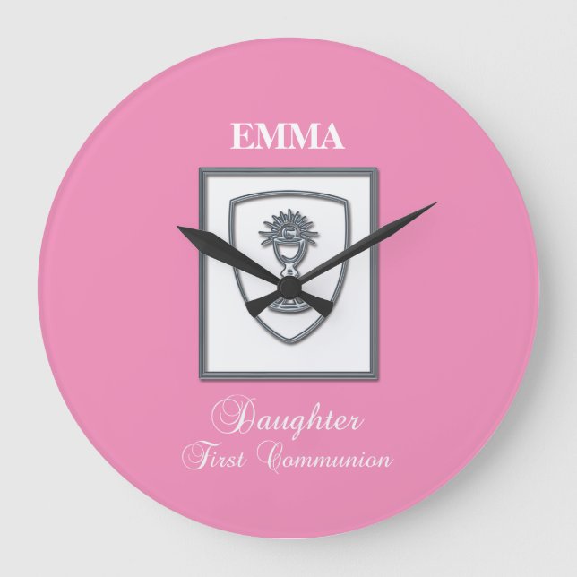 Dotter, första kommunfullmäktige Silver Chalice Stor Klocka (Framsida)