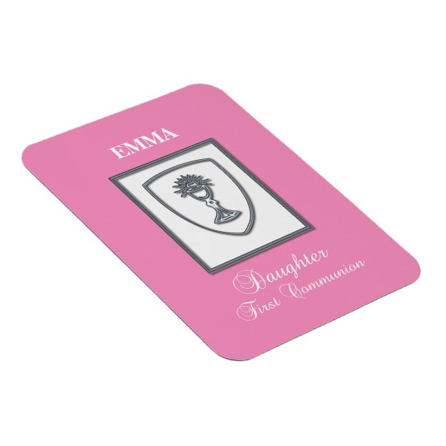 Dotter, första kommunion silverkalk magnet (Högersidan)
