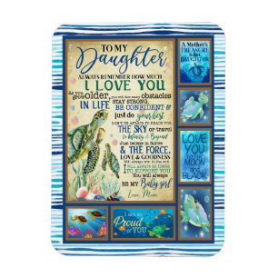 Dotter Gift Brev till min dotter från Mamma Magnet