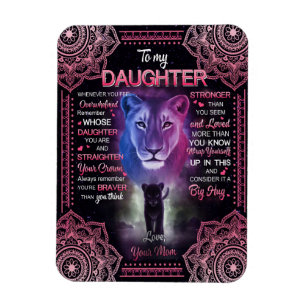 Dotter Gift Brev till min dotter från Mamma Magnet