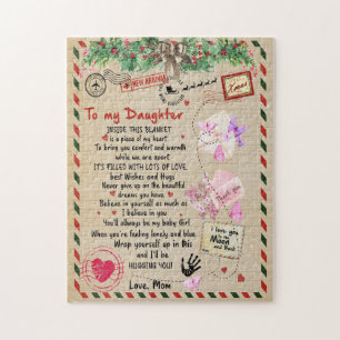 Dotter Gift Brev till min dotter från Mamma Pussel