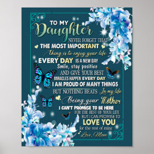 Dotter Gifts   Brev till min dotter från Pappa Poster