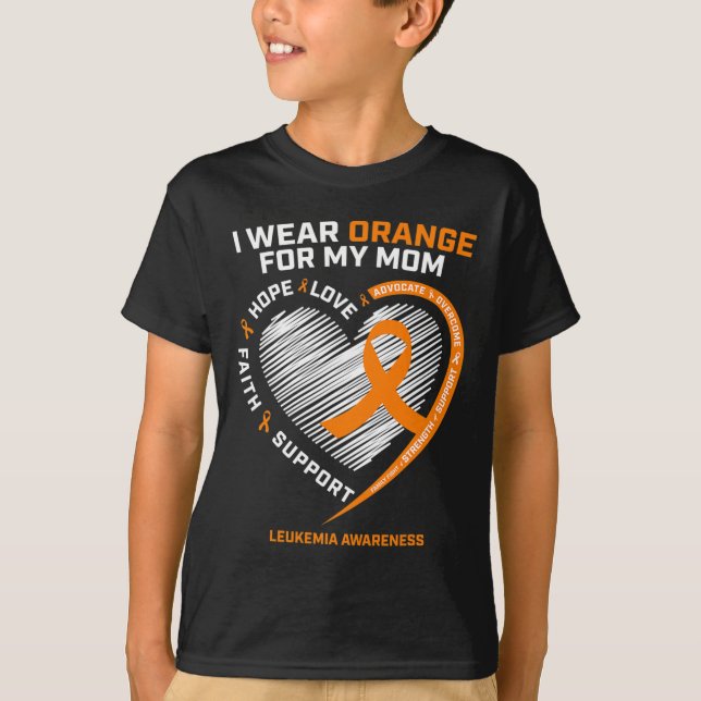 Dotter Gifts Leukemia Awareness Mamma Leukemia T Shirt (Framsida)