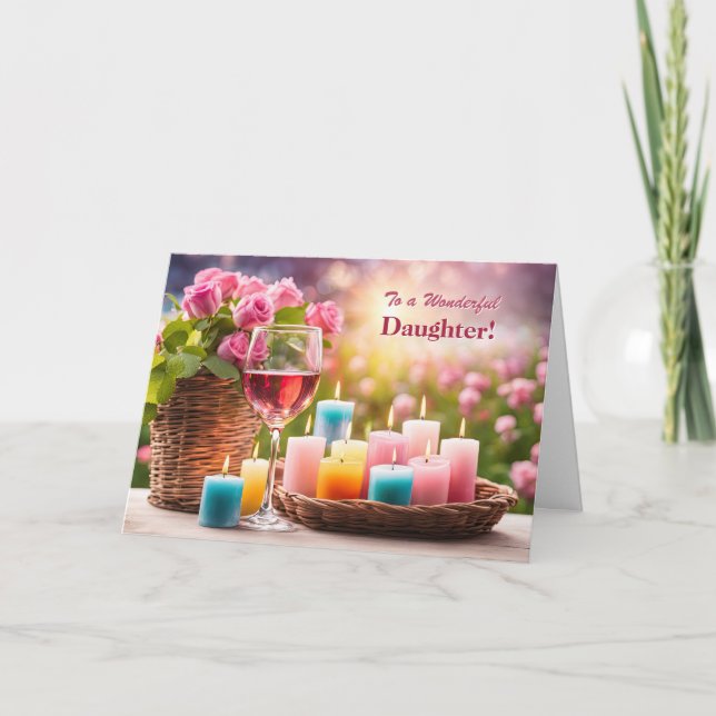 Dotter Glad mors dag vackra blommor  Helgkort (Framsida)