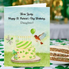 Dotter Glad St Patricks Day Födelsedag Kort