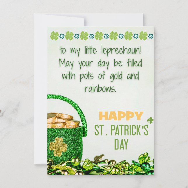 Dotter - Glad St Patricks Day-kort Julkort (Framsida)