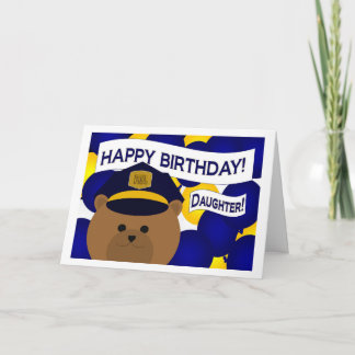 Dotter - Grattis på födelsedagen polishög! Kort