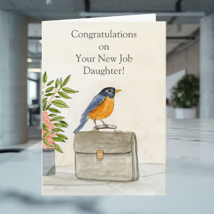 Dotter Grattis till ditt nya jobb Robin Kort