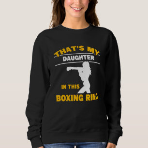 Dotter i boxningsring pappa till boxare kickboxare t shirt