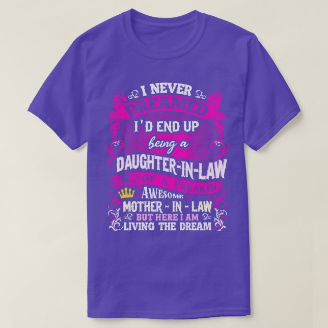 Dotter i juridik jag aldrig drömde t shirt (Design framsida)
